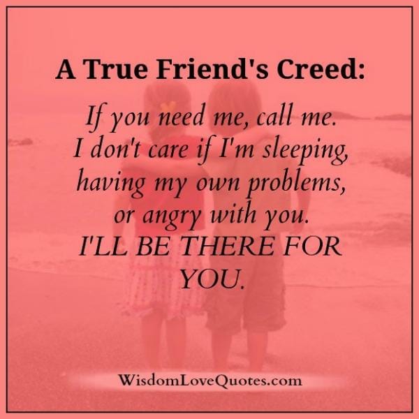 A True Friend's Creed