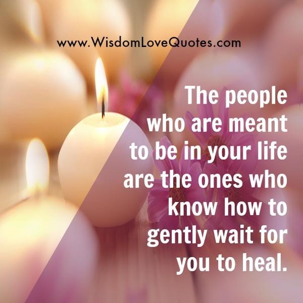 The people who are meant to be in your Life