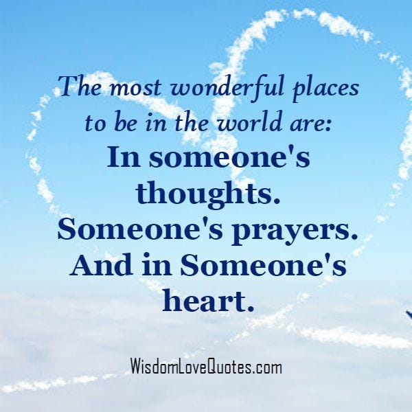 Being in someone's heart
