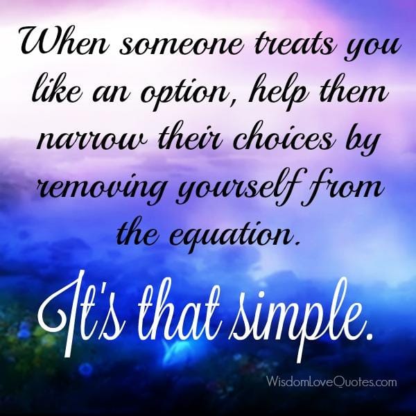 Never make someone a priority in your life