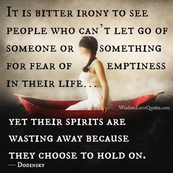 People who can't let go of someone or something