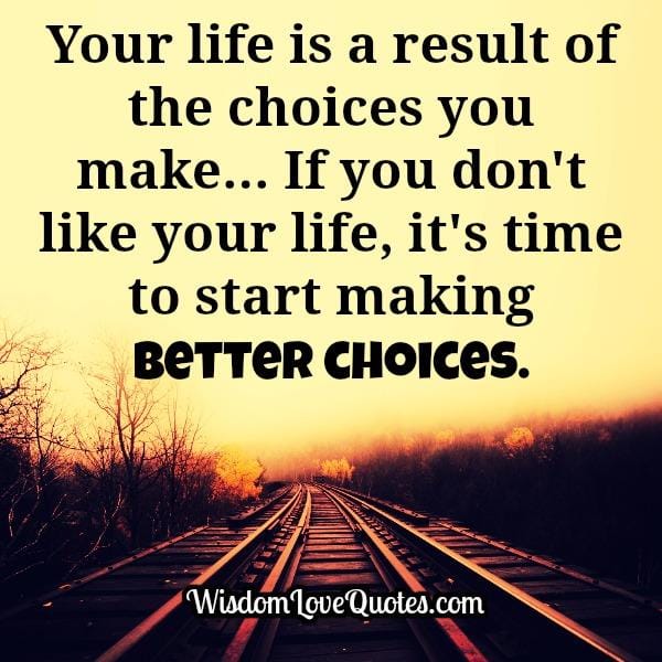 If you ever don't like your life
