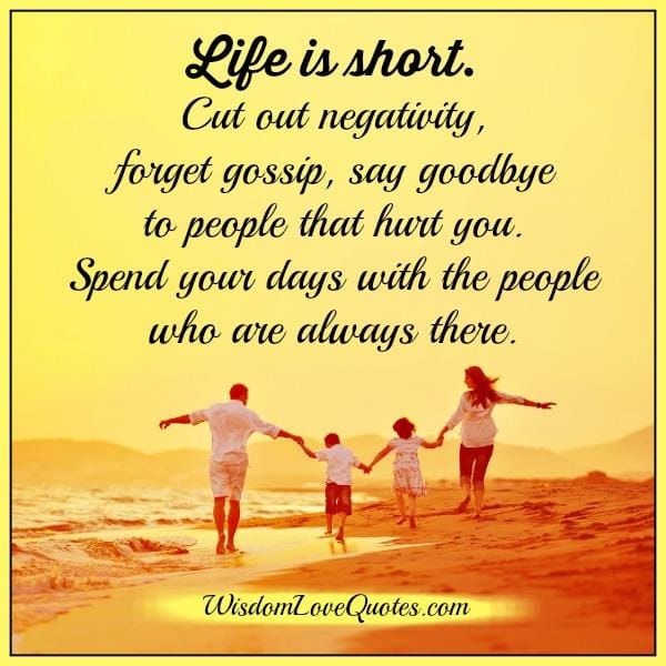 Say Goodbye to people that hurt you