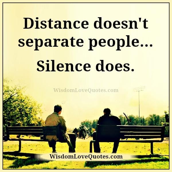 Distance doesn't separate people