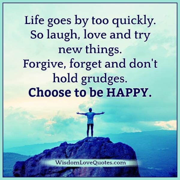 Life goes by too quickly
