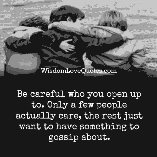 Most people just want to have something to gossip about