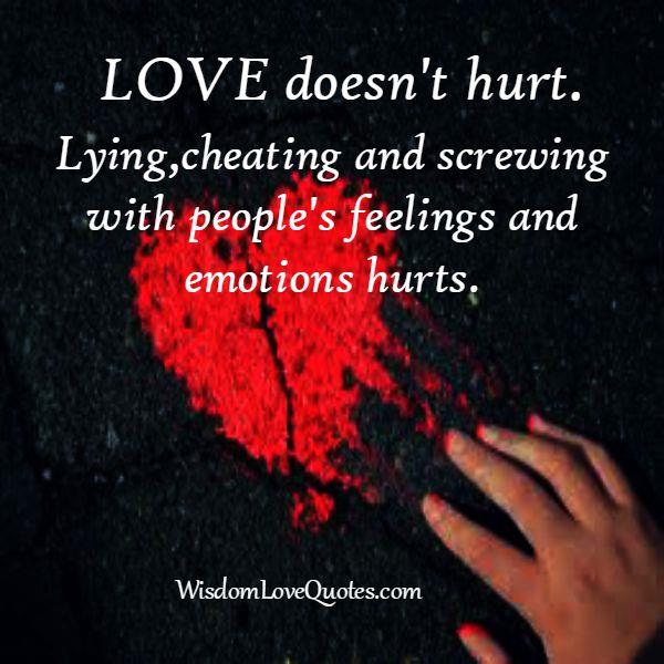 Love doesn’t hurt