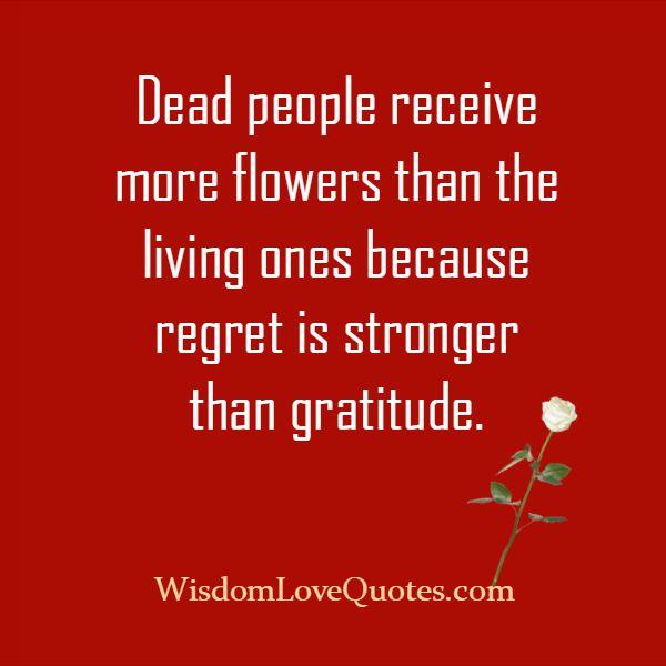 Regret is stronger than gratitude