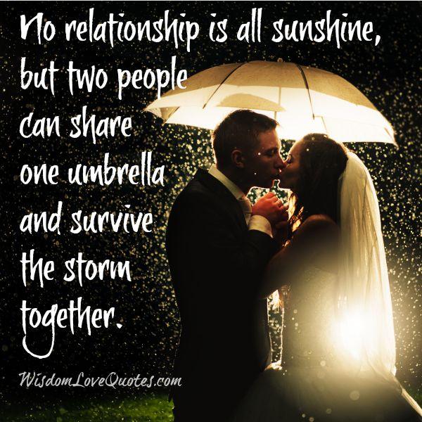 No relationship is all sunshine