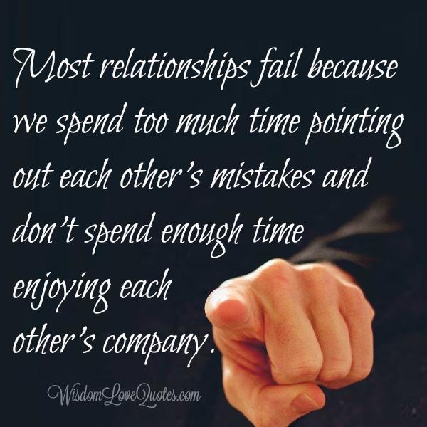 Why most relationships fail?