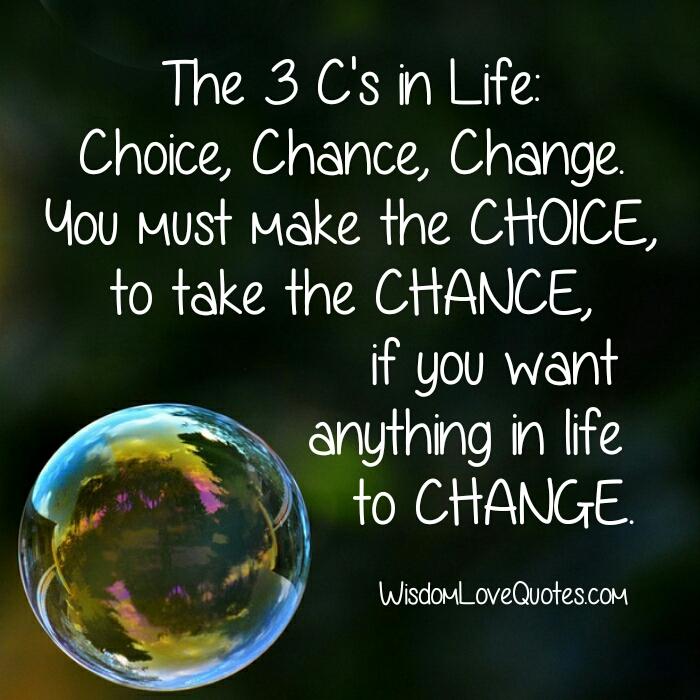 The 3 C’s in Life