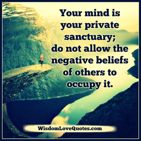 Your mind is your private property