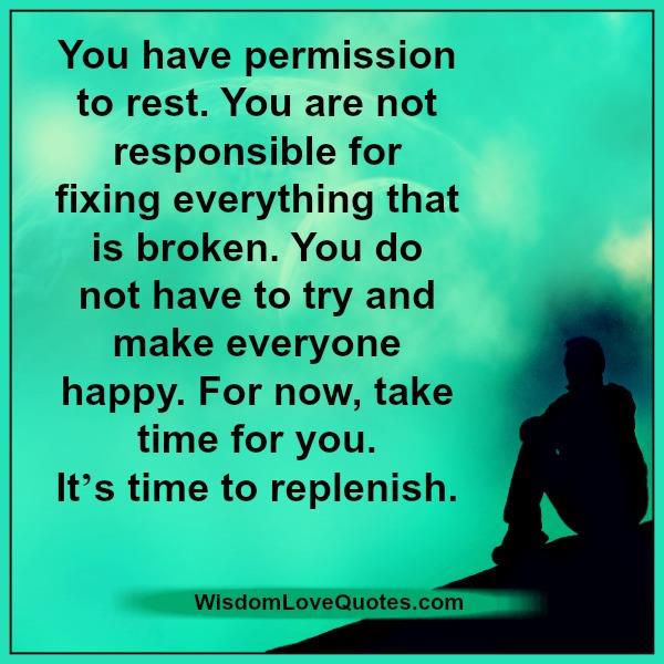 You are not responsible for fixing everything that is broken