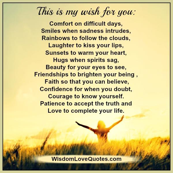 This is my wish for you